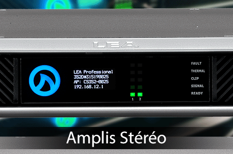 AMPLIFICATEURS AUDIO STEREO CONNECT&Eacute;S